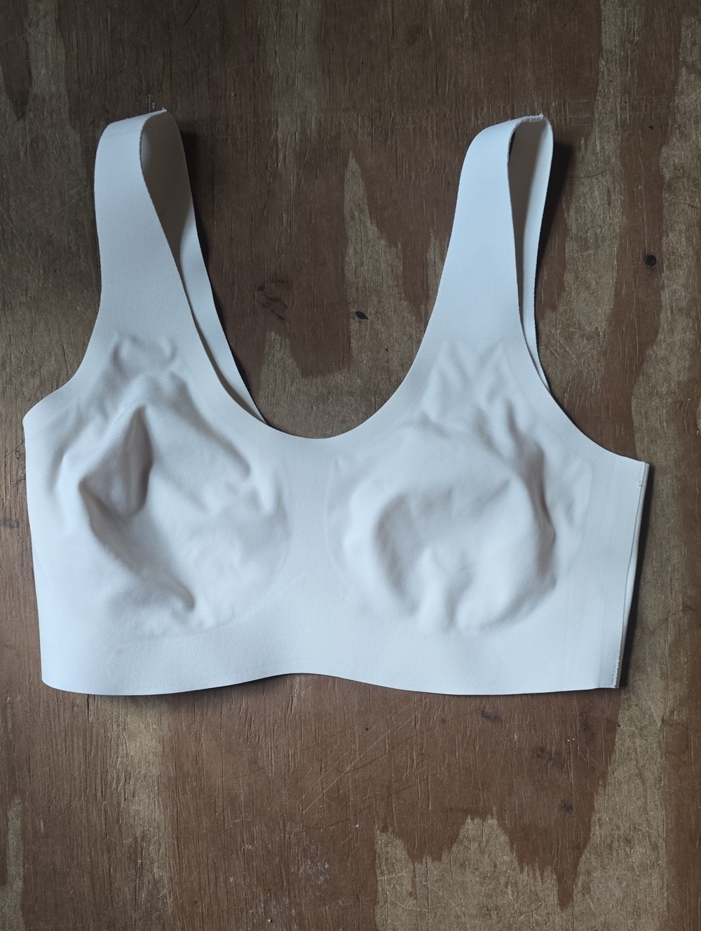 knix Cream Seamless Scoop Bralette with Molded Cups